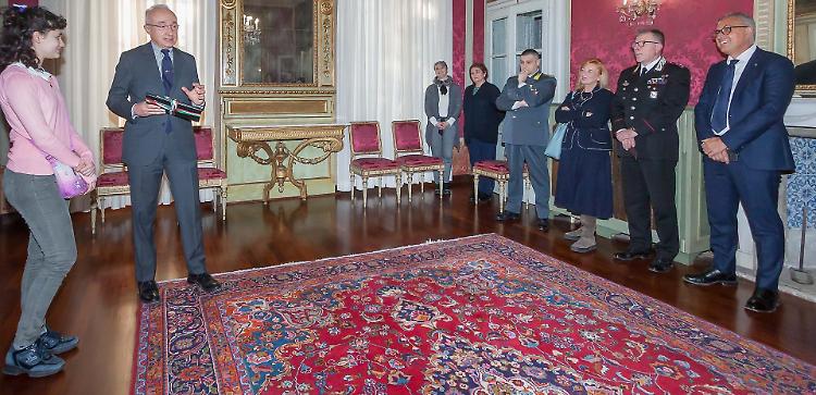 Flavia Marchini dal prefetto per il  suo coraggio e la sua bontà