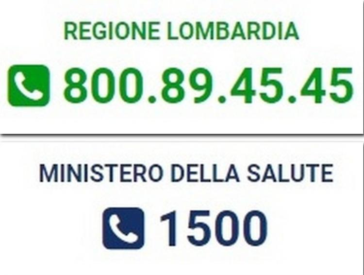 Coronavirus, i numeri da chiamare in caso di sintomi