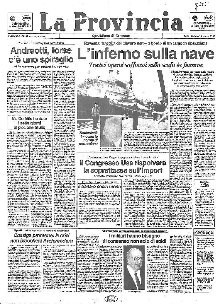 L'inferno sulla nave