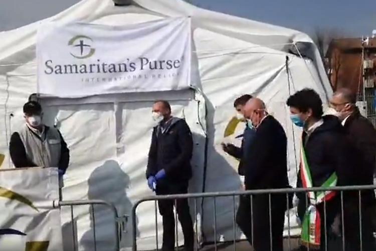 Coronavirus, a Cremona inaugurato l'ospedale da campo