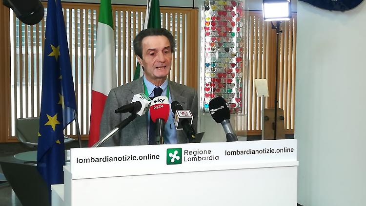 Coronavirus: Fontana, da domani stop a cantieri e uffici