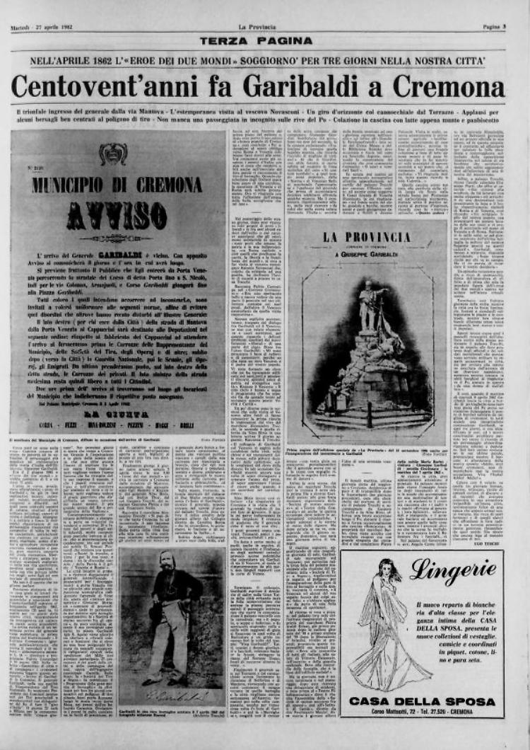 Garibaldi a Cremona