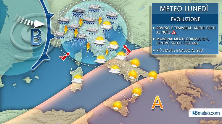 Dai forti temporali all'ondata di caldo stagionale