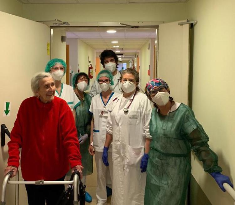Nonna Bruna è tornata a casa, Covid sconfitto