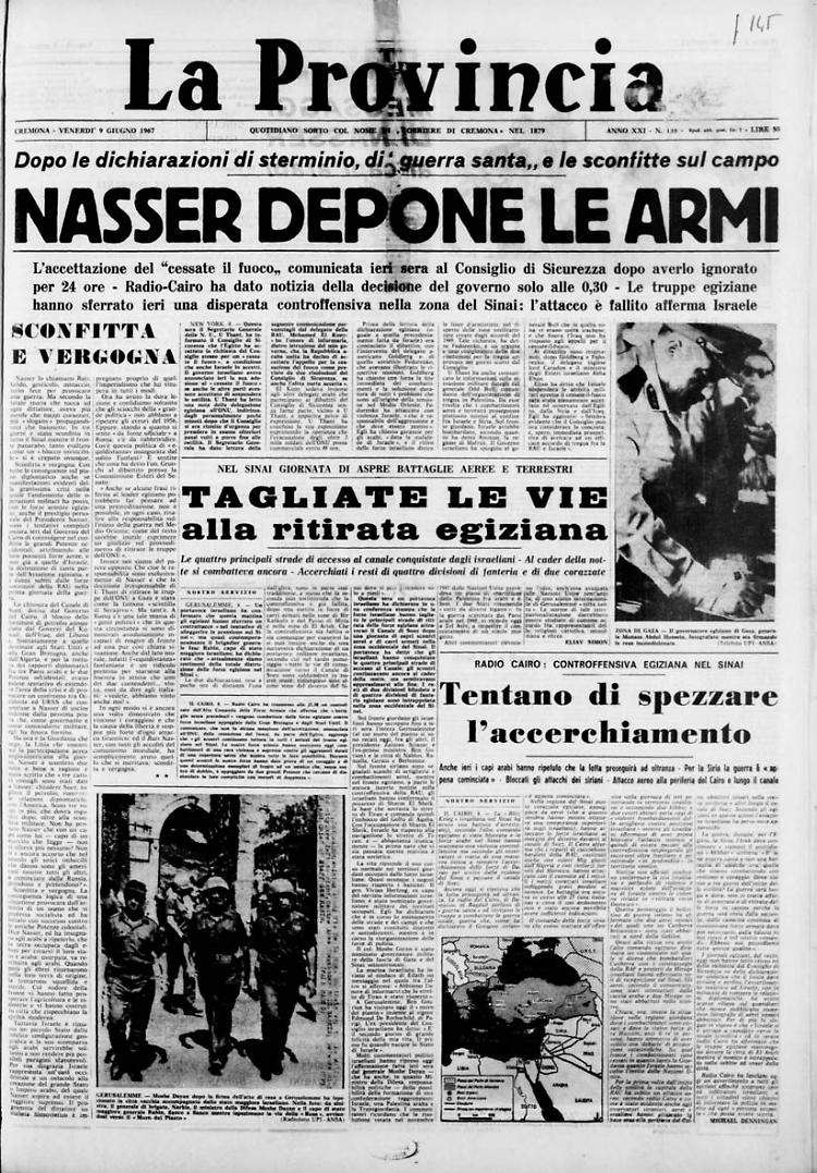 Nasser depone le armi
