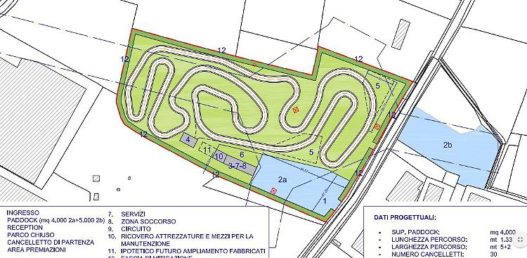 Impianto da motocross nell’area Gerbolina