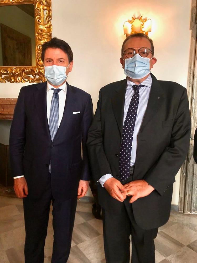 Massimo Rivoltini a Roma ha incontrato il premier Conte