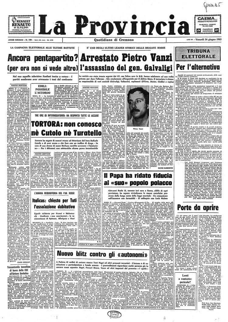 Tortora. Tre ore di interrogatorio: ha respinto tutte le accuse