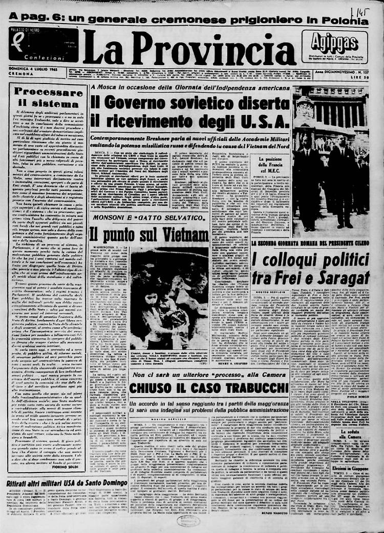 Il Governo sovietico diserta il ricevimento degli U.S.A.