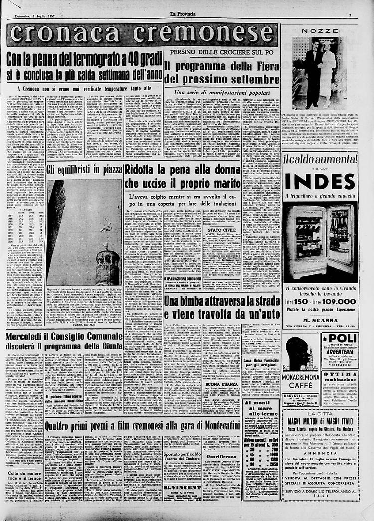 Funamboli in piazzaIl Cine Club Cremona diretto da Sandro Talamazzini 1° a Montecatini