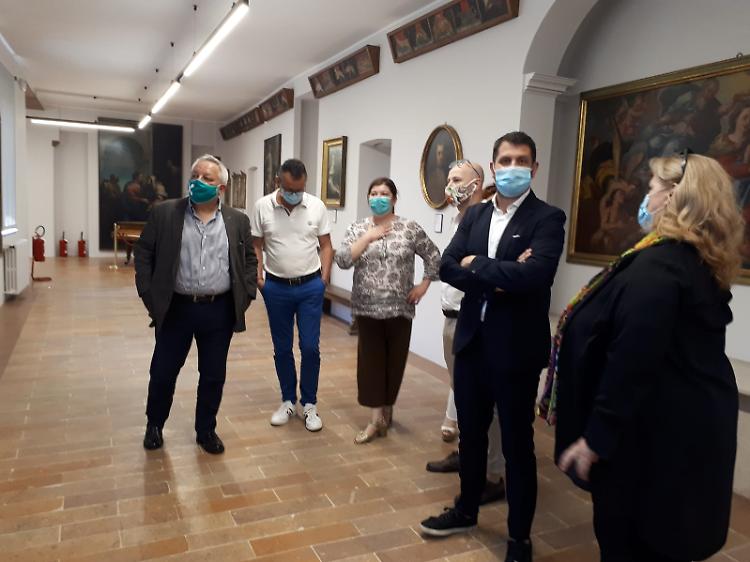 FOTO la visita dell'assessore regionale alla Cultura Galli a Crema