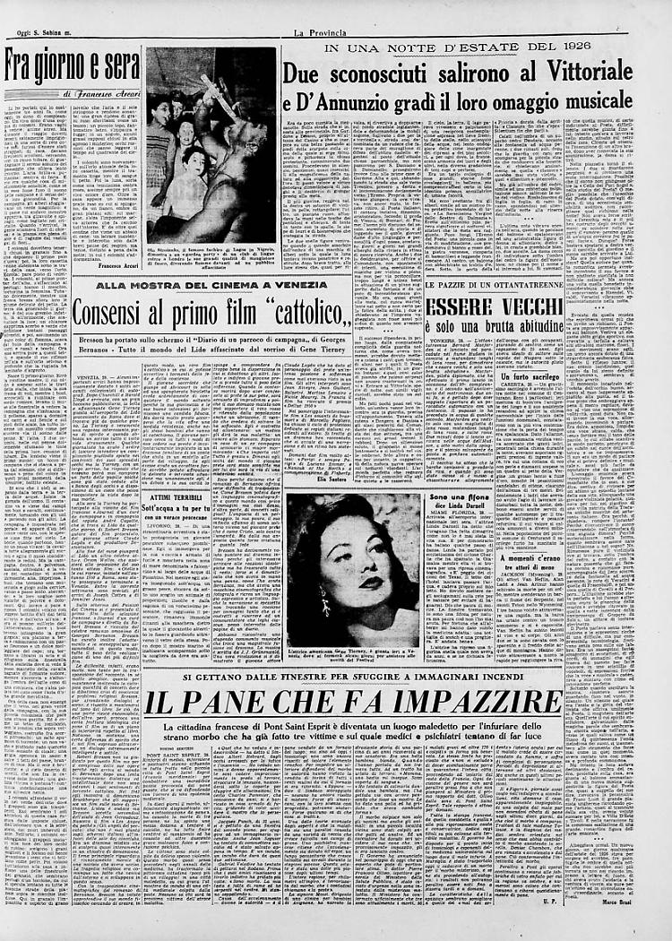 Il pane che fa impazzireAtroce morbo in Francia
