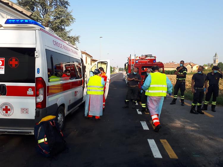 FOTO Le immagini dell'incidente in via Cremona a Crema