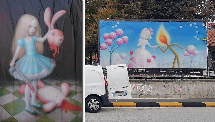 Affiche, polemica sulle opere della Ceccoli