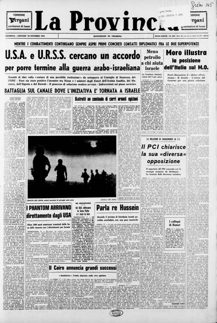 L'embargo petrolifero