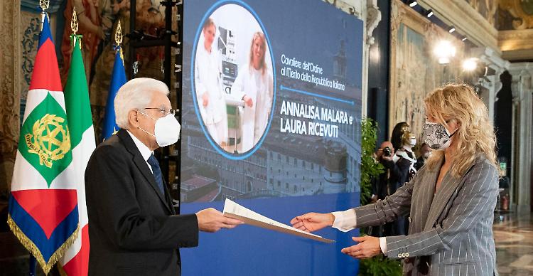 L'anestesista Annalisa Malara premiata da Sergio Mattarella