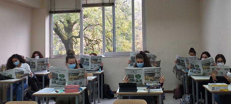A lezione con La Provincia al Racchetti-Da Vinci di Crema