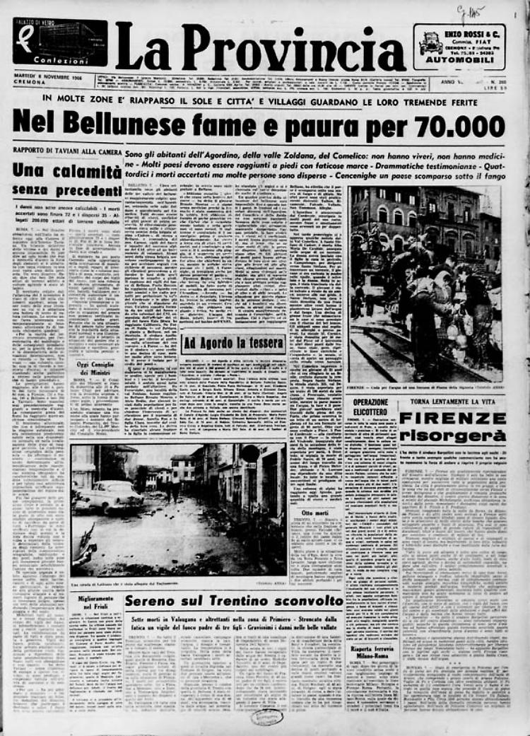 Nel Bellunese fame e paura per 70.000