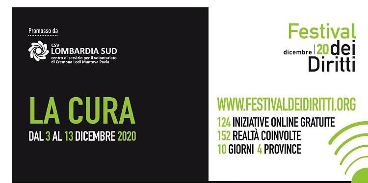 “La cura”, al via il 3 dicembre la nuova edizione del Festival dei Diritti