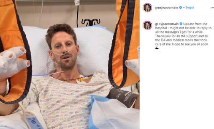 F1: Grosjean dimesso domani, 'senza Halo non ero qui'