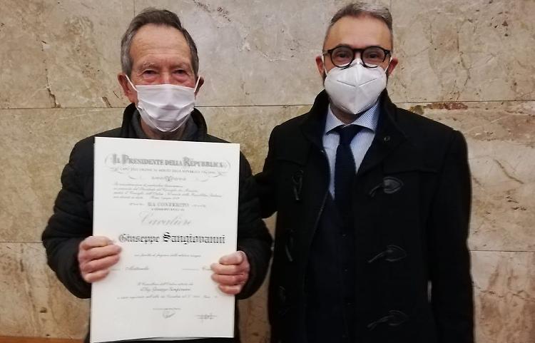 Volontariato,  ora «Pino» è Cavaliere