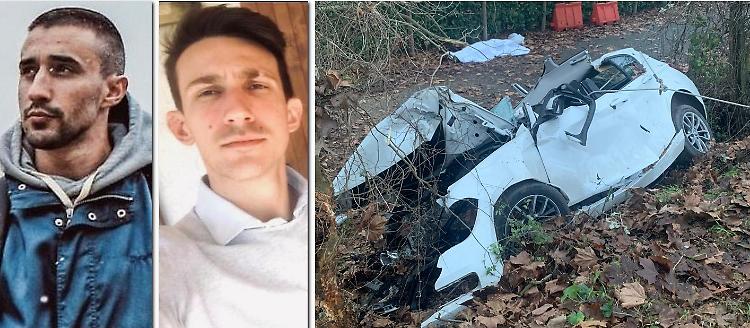 Auto fuori strada, due morti