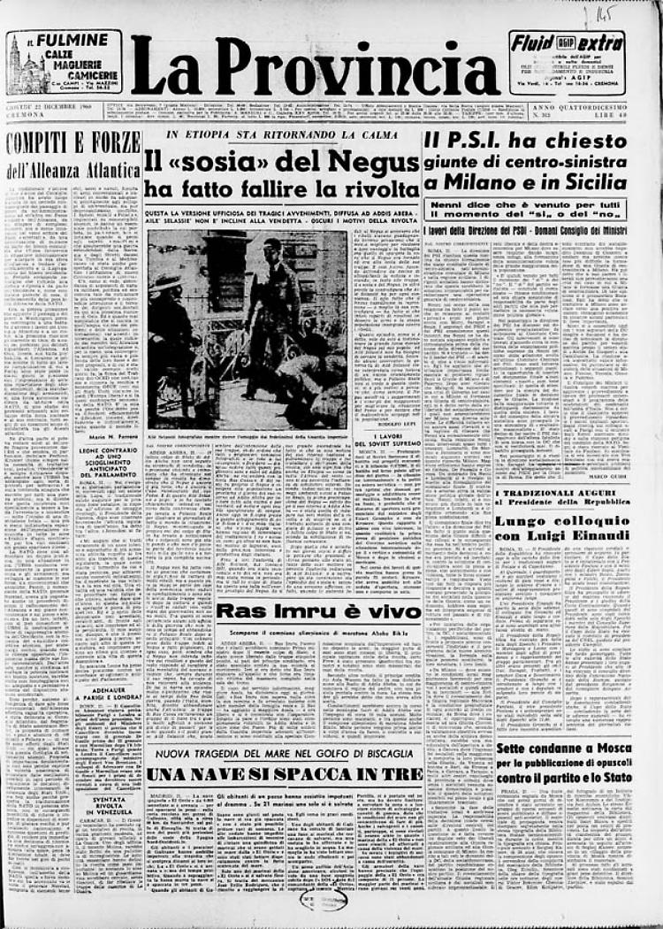 Etiopia: il «sosia» del Negus ha fatto fallire la rivolta