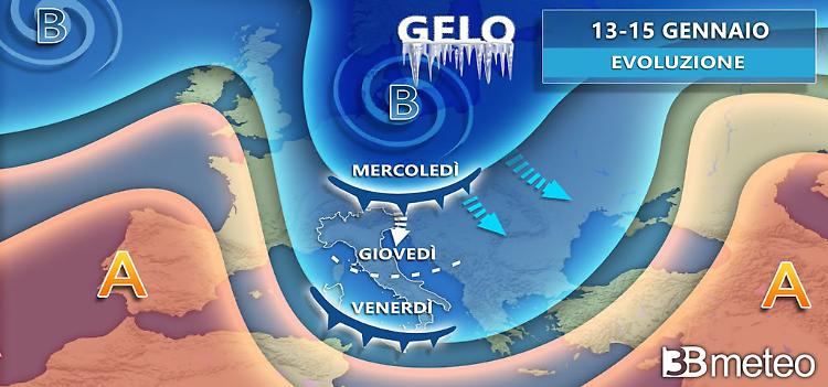 Arriva il freddo russo anche sull'Italia