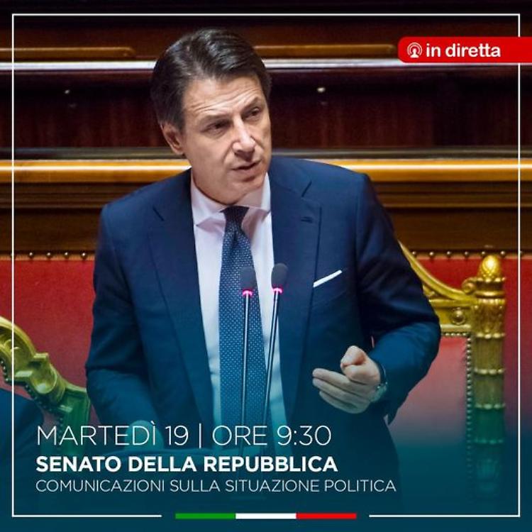 DIRETTA Crisi di Governa, dalle 9.30 il premier Conte in aula
