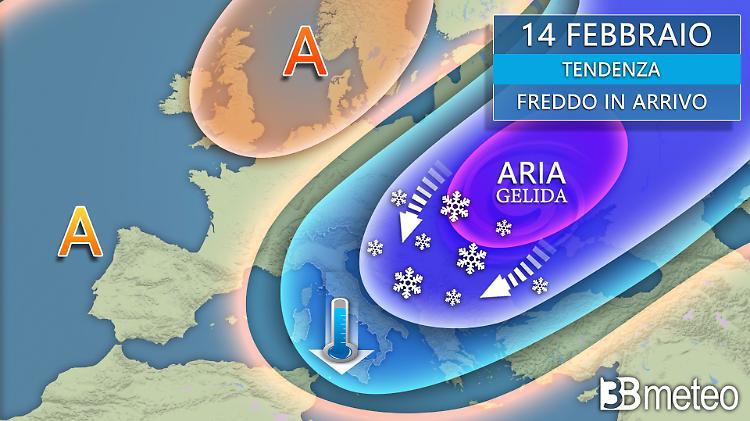 Da San Valentino gelo siberiano in arrivo