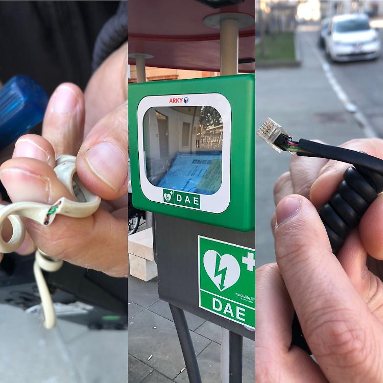 Vandalismi alla postazione taxi: tagliati i fili del telefono e rubato il defibrillatore