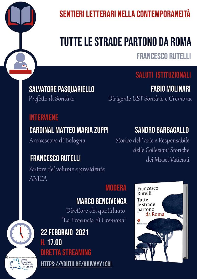 Rutelli ospite di "Sentieri Letterari"