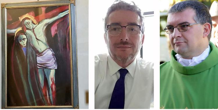 Rimossi dalla chiesa i quadri sacri del sindaco