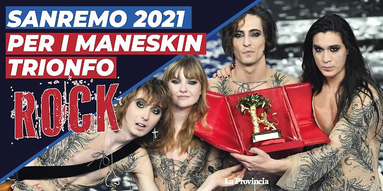 Sanremo, trionfo rock con i Maneskin