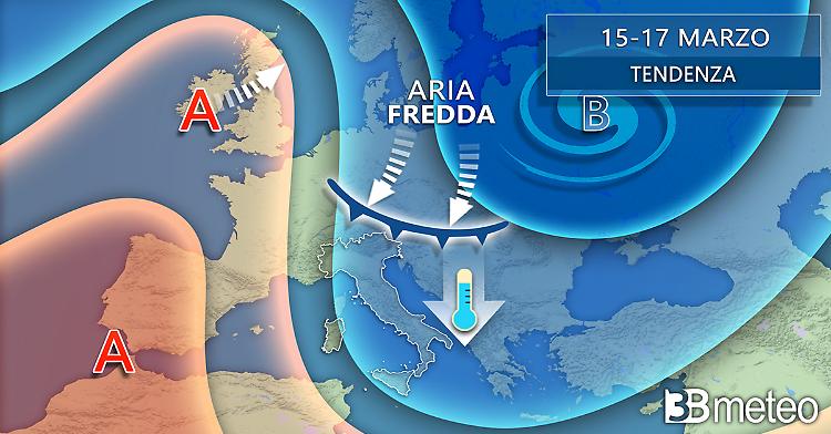 Colpo di coda dell'inverno da metà marzo, tornano freddo e neve