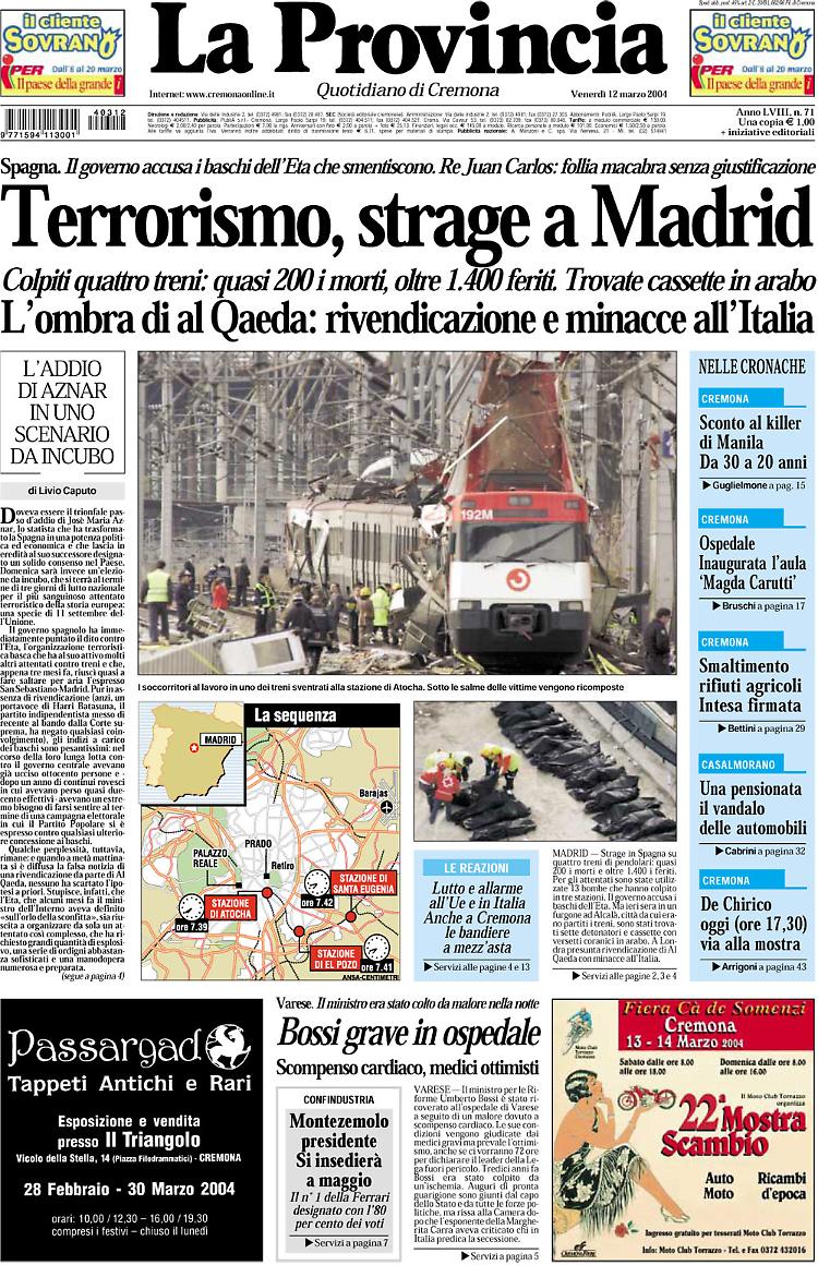 L'11 settembre europeo: Apocalisse a Madrid