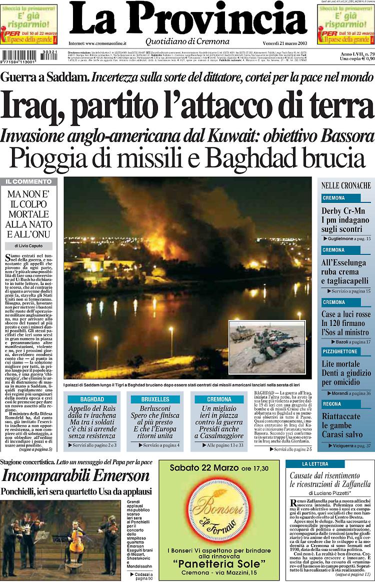 Baghdad sotto le bombe. È l’inizio della guerra del Golfo