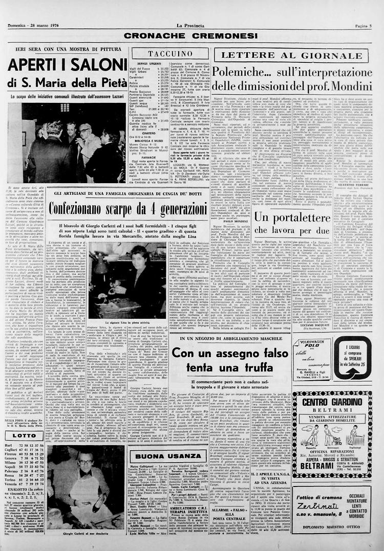 Confezionano scarpe da 4 generazioni