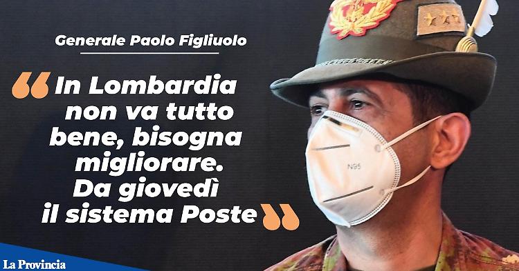 Figliuolo:  «In Lombardia non va tutto bene, bisogna migliorare»
