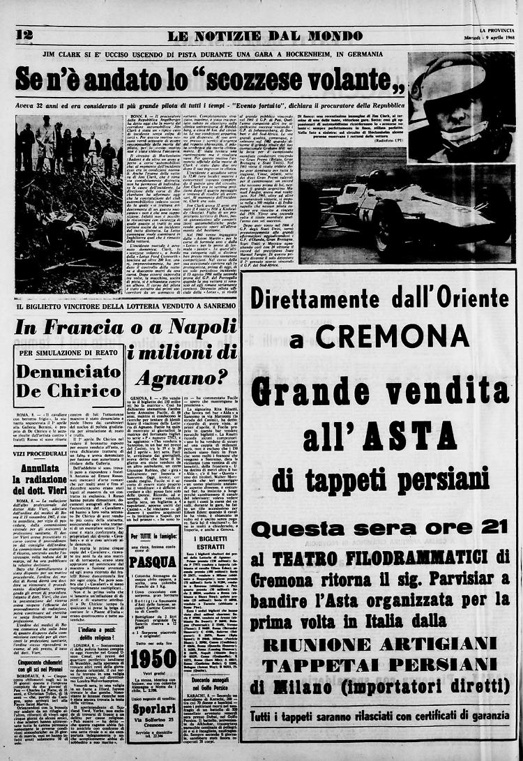 Se n'è andato lo "scozzese volante"