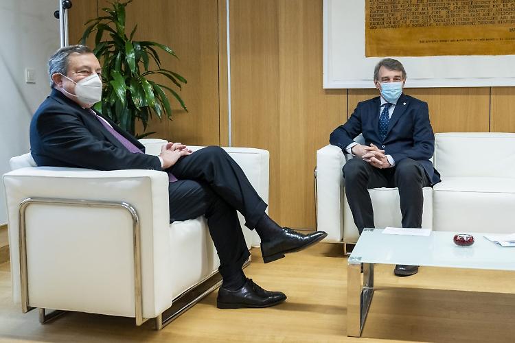 Draghi "Sassoli voleva un'Europa capace di raggiungere risultati"