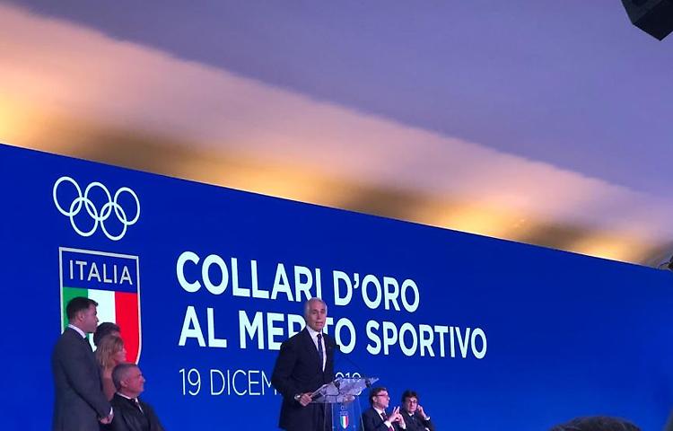 Collare d'oro Coni a Domenicali, stella d'oro all'Italpress