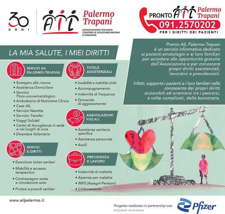 Al via "Pronto AIL Palermo e Trapani" per i pazienti ematologici