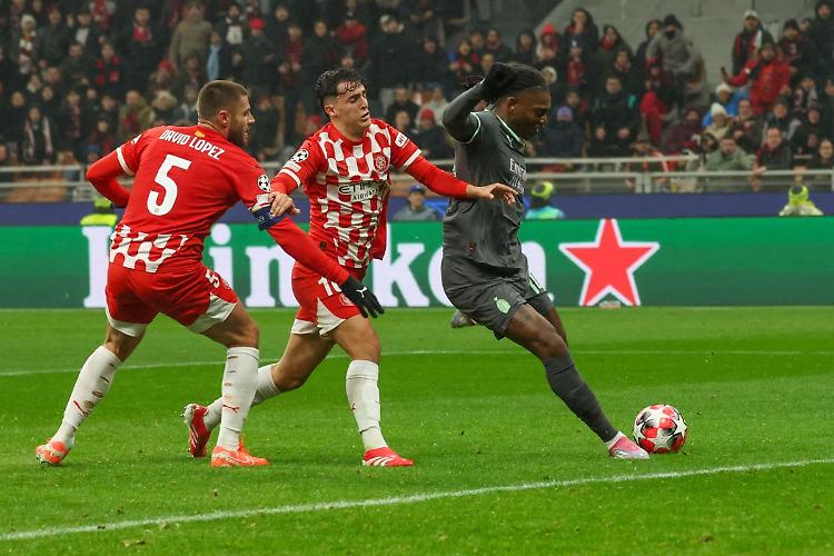 Leao stende il Girona e avvicina il Milan agli ottavi di Champions