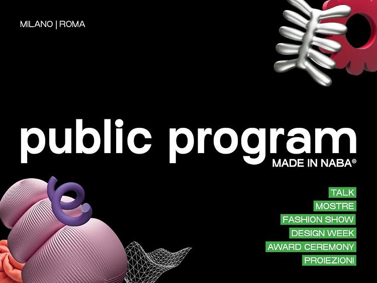 NABA Public Program: talk, mostre, sfilate e cinema tra Milano e Roma