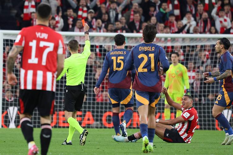 La Roma si ferma a Bilbao, l'Athletic vince 3-1 e va ai quarti