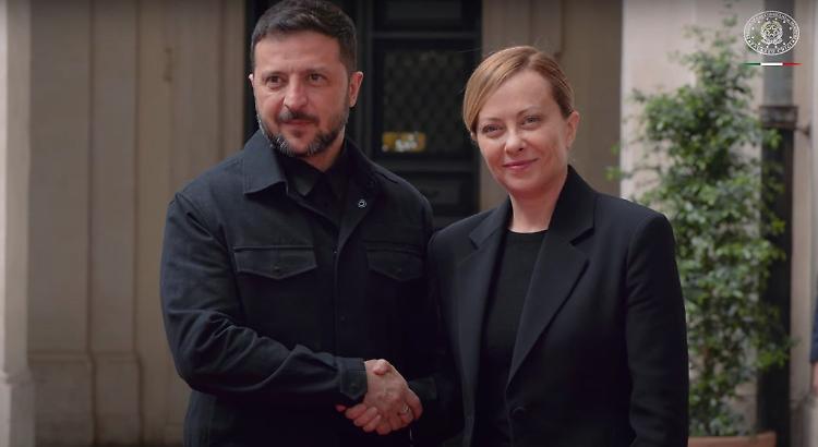 Zelensky "Apprezzo posizione chiara e di principio di Giorgia Meloni"