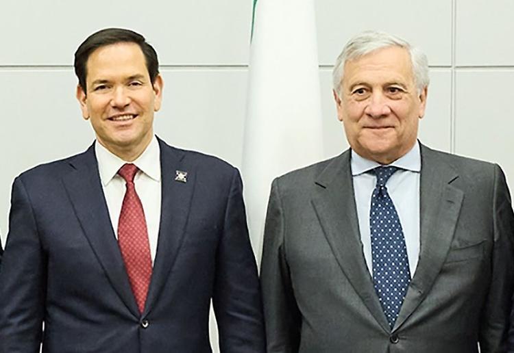 Tajani sente Rubio "Al lavoro per una rapida attuazione del Piano Trump"