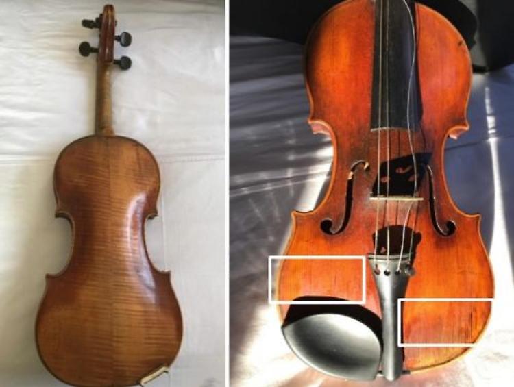 Un Giuseppe Guarneri nella soffitta di una casa privata
