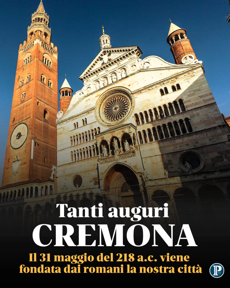 Il natale di Cremona. Oggi 31 maggio del 218 a.c. viene fondata dai romani la città